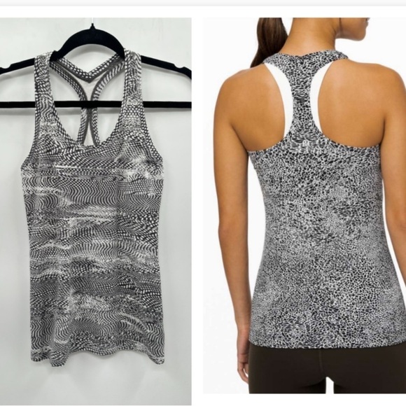 lululemon athletica Tops - LULULEMON Grey Cool racer back woman activewear casual stretch quality tank S